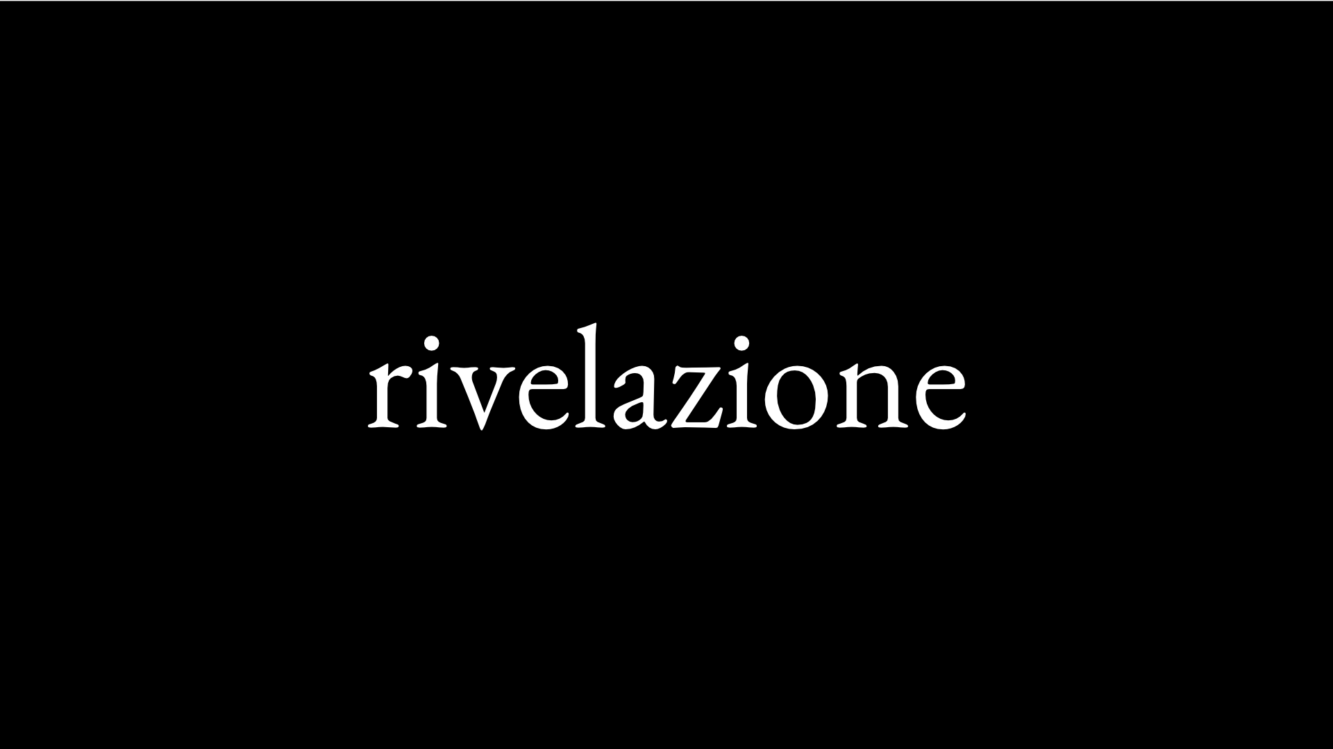 Rivelazione – Antonio Lillo
